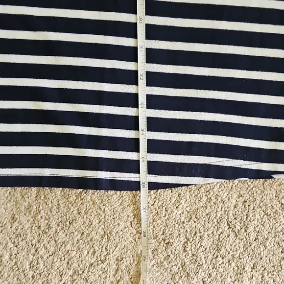 beachlunchlounge Navy and White Striped Tank Dress - Picture 6 of 8